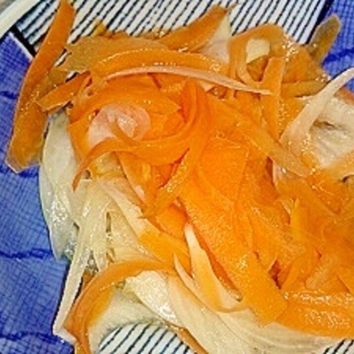 新玉ねぎとピーラー人参のマリネ レシピ 作り方 By Happy Days 楽天レシピ